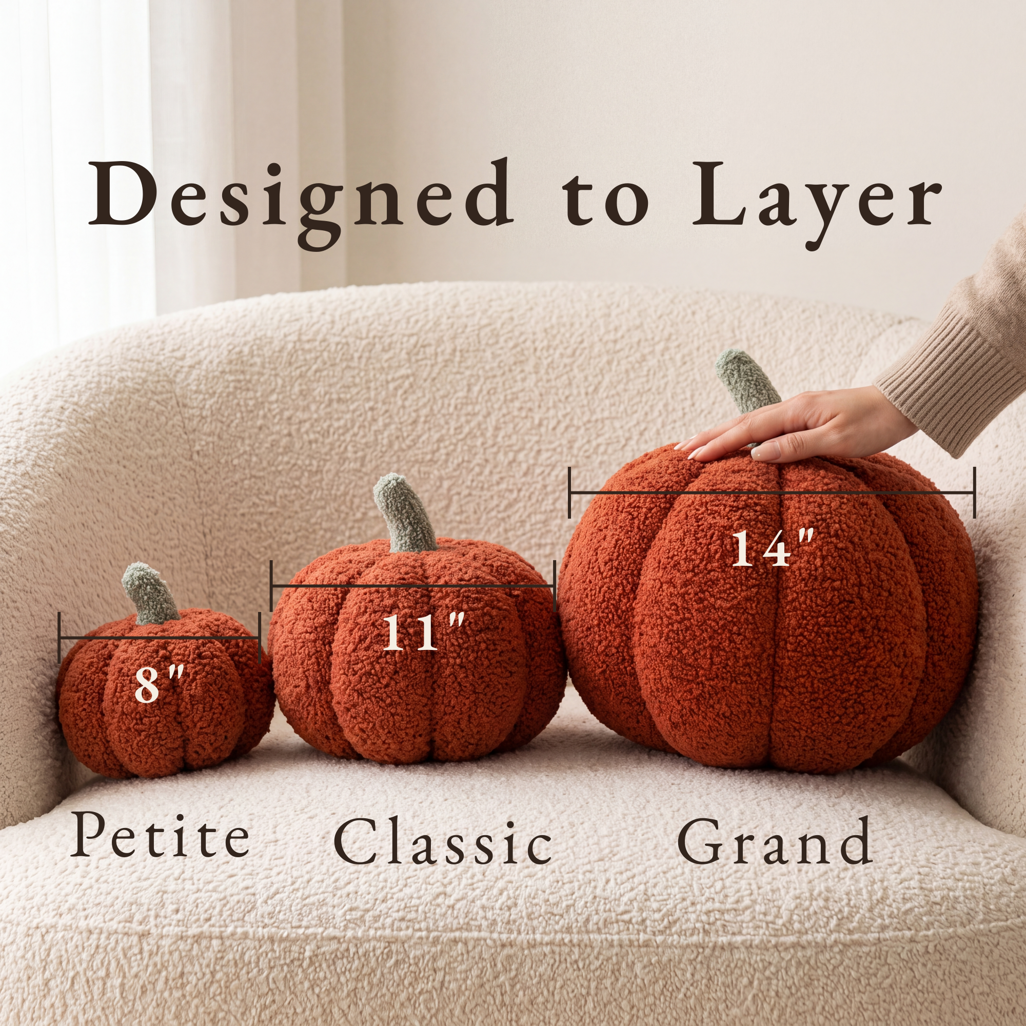 The Bouclé Pumpkin